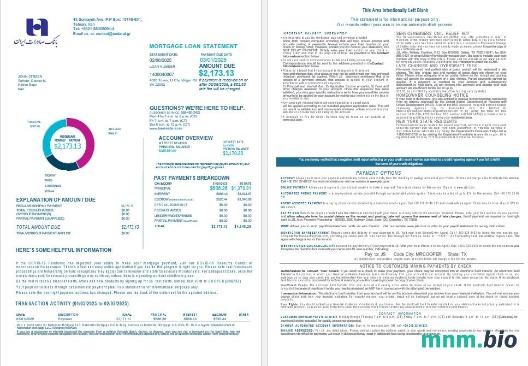 Iran Bank Sederat wyciąg z kredytu hipotecznego w formatach Word i PDF 1-2